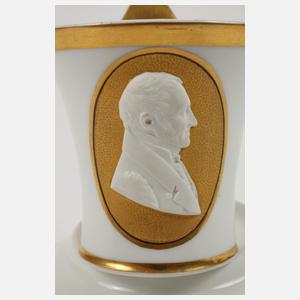 KPM Berlin Portraittasse Biedermeier