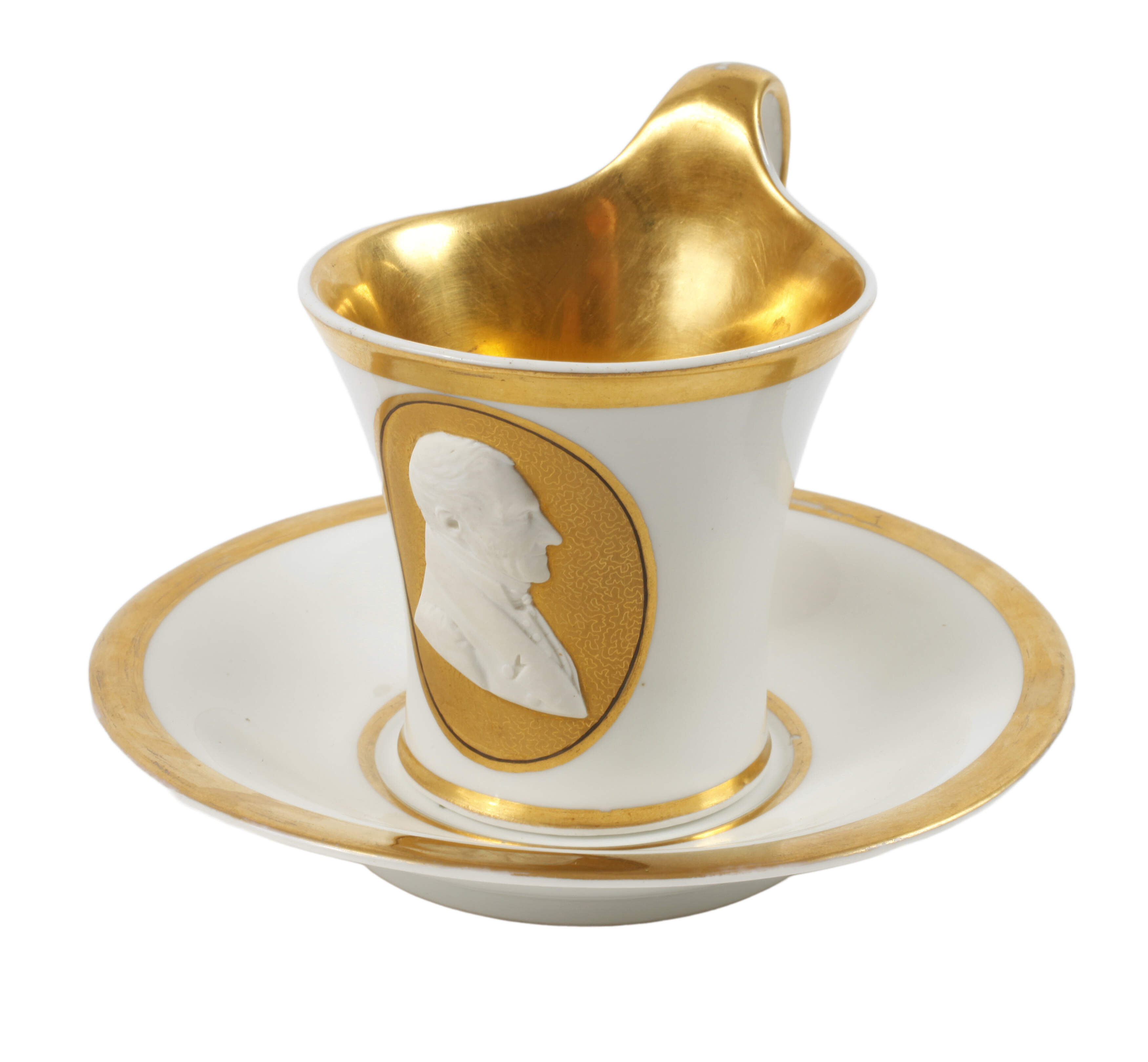 KPM Berlin Portraittasse Biedermeier