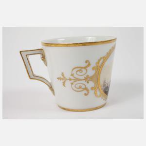 KPM Berlin Tasse Kauffahrtzeitszene