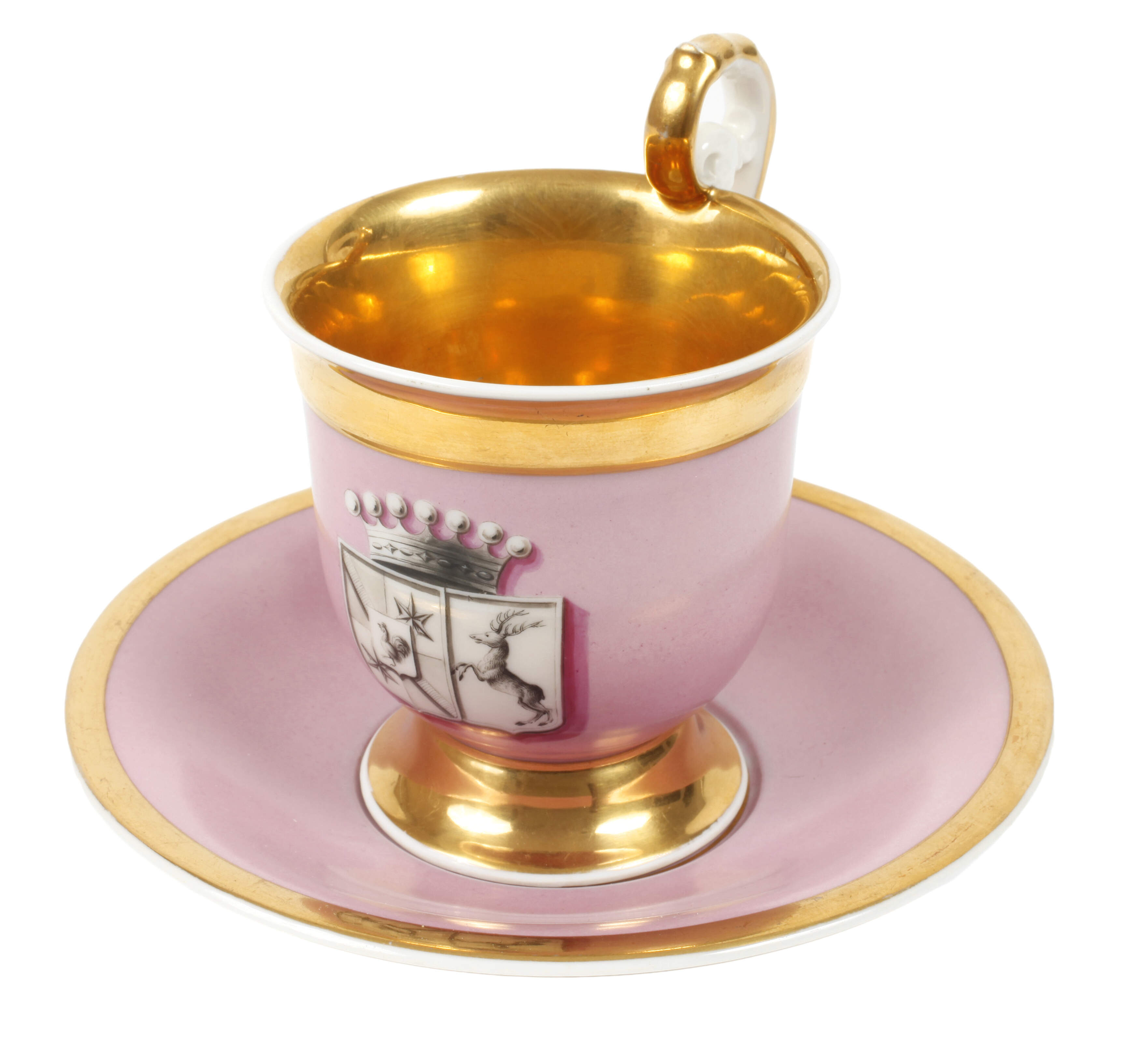 KPM Berlin Wappentasse mit Untertasse