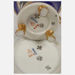 KPM Berlin patriotische Tasse mit Untertasse