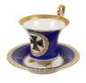 KPM Berlin patriotische Tasse mit Untertasse