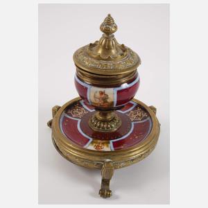 Dreiteilige Schreibtischgarnitur im Louis-seize-Stil