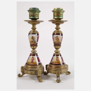 Dreiteilige Schreibtischgarnitur im Louis-seize-Stil