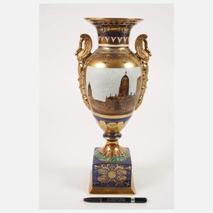 Große Prunkvase Berlinansichten Gendarmenmarkt