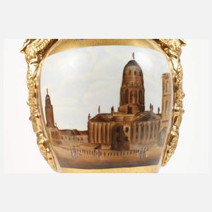 Große Prunkvase Berlinansichten Gendarmenmarkt