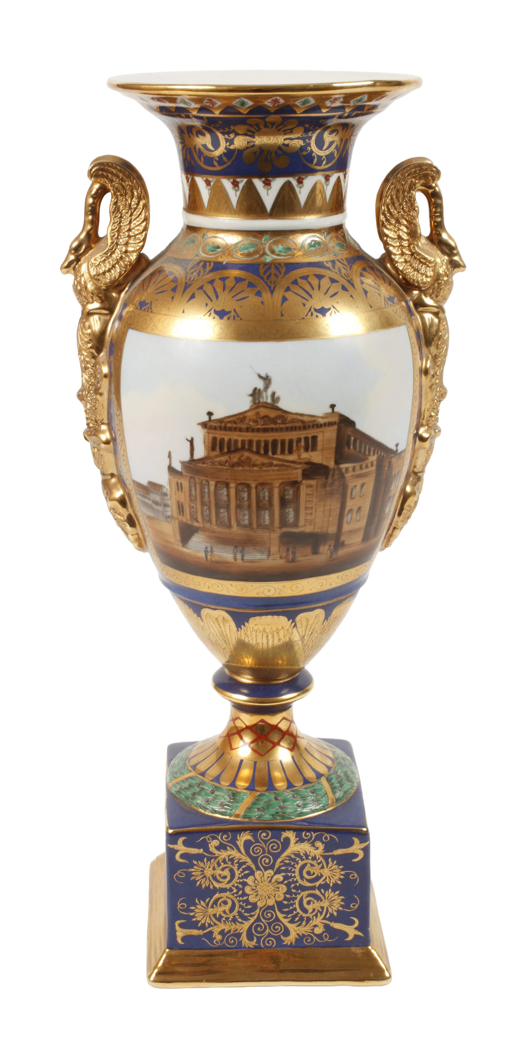 Große Prunkvase Berlinansichten Gendarmenmarkt