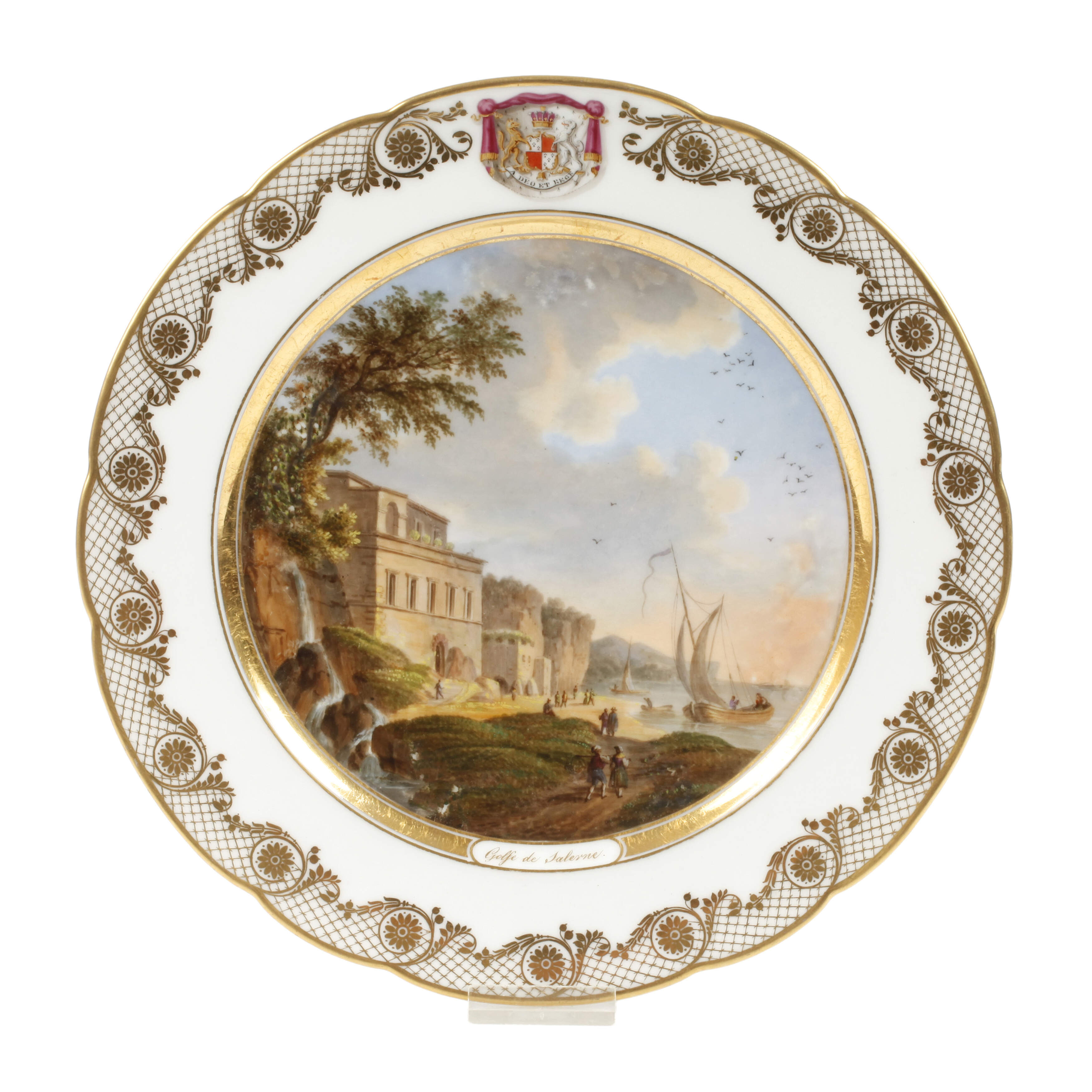 Ansichtenteller aus dem Service George Stanhope