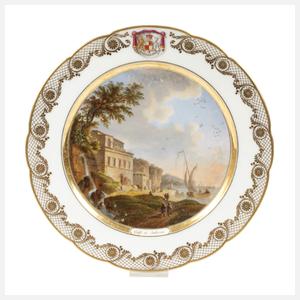 Ansichtenteller aus dem Service George Stanhope