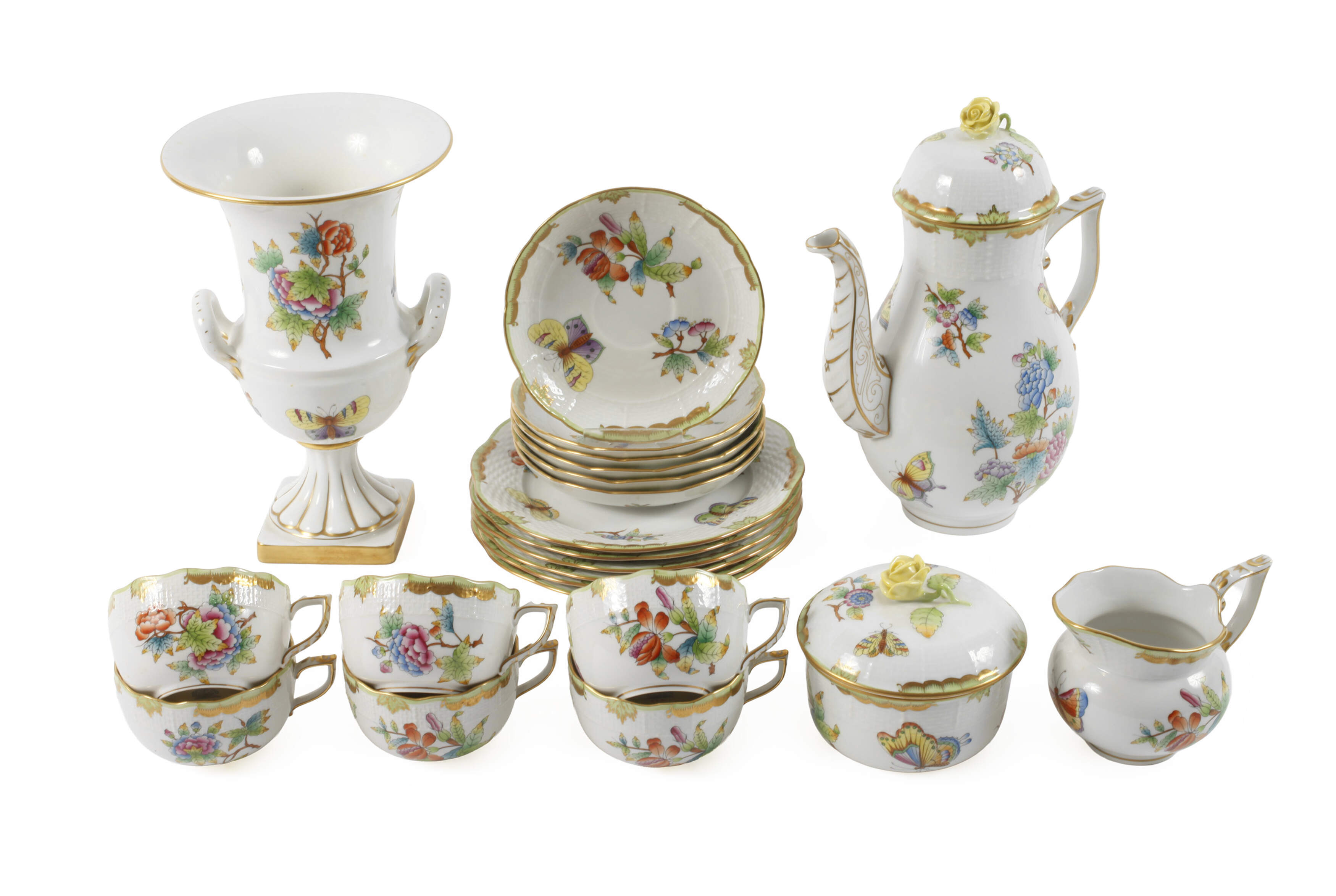 Herend Ungarn Kaffeeservice "Queen Victoria-VBO"