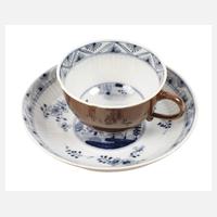 Meissen Tasse mit Unterschale Blaumalerei111