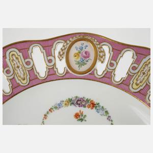 Meissen Durchbruchteller Figurenmalerei