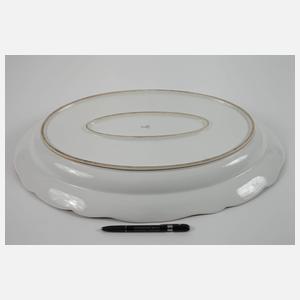 Meissen große Obstplatte Fruchtmalerei