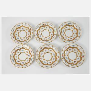 Meissen prunkvolles Kaffeeservice "B-Form"