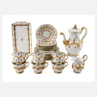 Meissen prunkvolles Kaffeeservice "B-Form"111