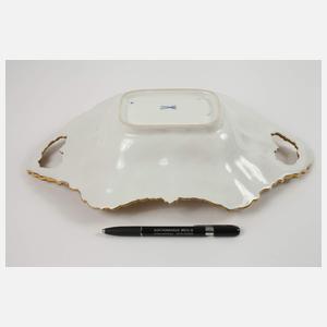 Meissen prunkvolle Henkelschale "Blumenbukett"