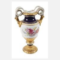 Meissen große Schlangenhenkelvase "Blumenbukett"111