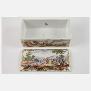 Meissen Tabatiere Figurenmalerei