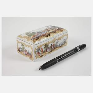 Meissen Tabatiere Figurenmalerei