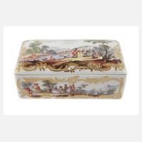 Meissen Tabatiere Figurenmalerei111