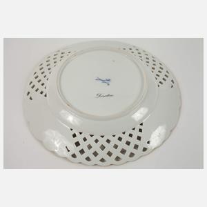 Meissen Durchbruchteller Ansicht "Dresden"