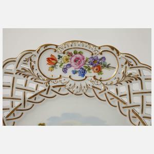 Meissen Durchbruchteller Ansicht "Meißen"