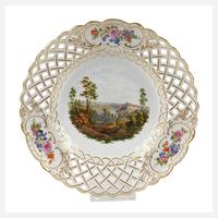 Meissen Durchbruchteller Ansicht "Meißen"111