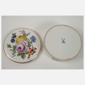 Meissen Deckeldose "Reiche Fruchtmalerei"