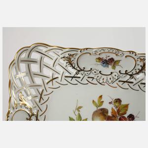 Meissen Durchbruchschale Pilzdekor