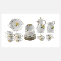 Meissen Kaffeeservice "Gelbe Rose"111