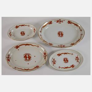 Meissen Speiseservice "Reicher roter Drache"