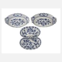Meissen drei Schalen "Zwiebelmuster"111