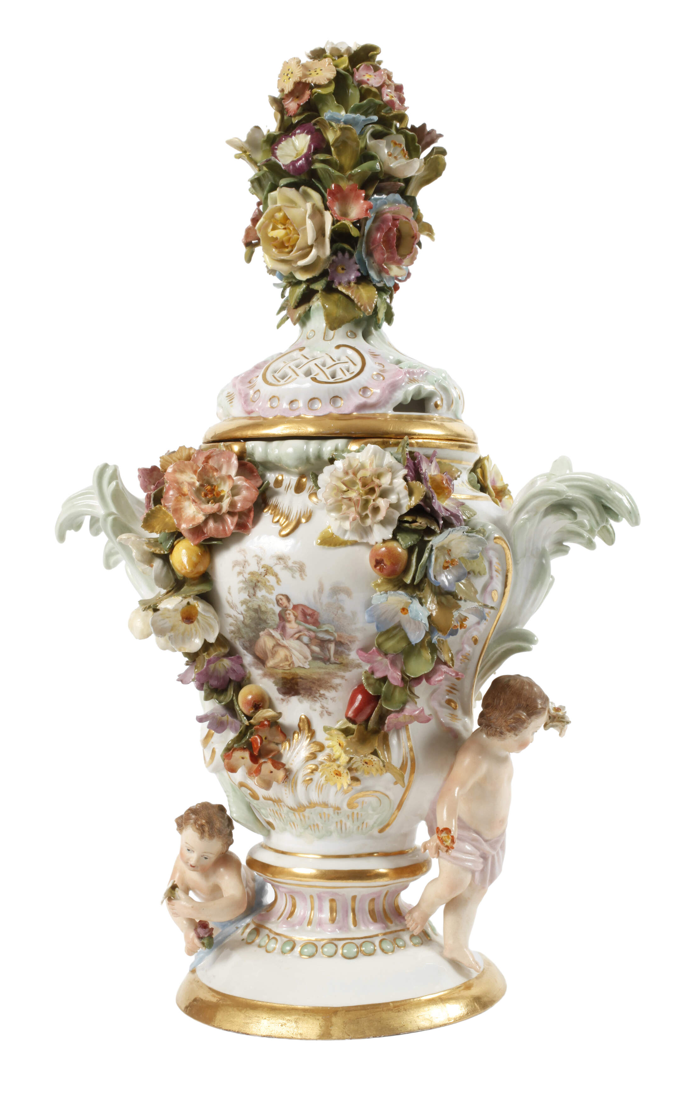 Meissen "Potpourri mit Amoretten"