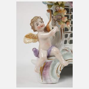 Schierholz Plaue Tischuhr mit Amoretten