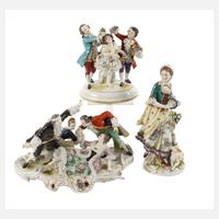 Thüringen zwei Rokokogruppen und eine Schäferin111