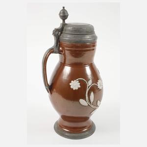 Großer Bunzlauer Birnkrug mit Amphore