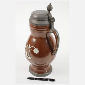 Großer Bunzlauer Birnkrug mit Amphore