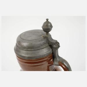 Großer Bunzlauer Birnkrug mit Amphore