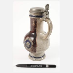 Westerwälder Schenkkrug mit Doppeladler-Wappen