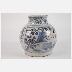 Große Majolikavase mit Bischof Neapel