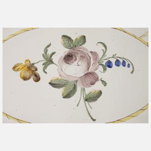 Stralsunder Fayenceplatte mit Durchbruchrand