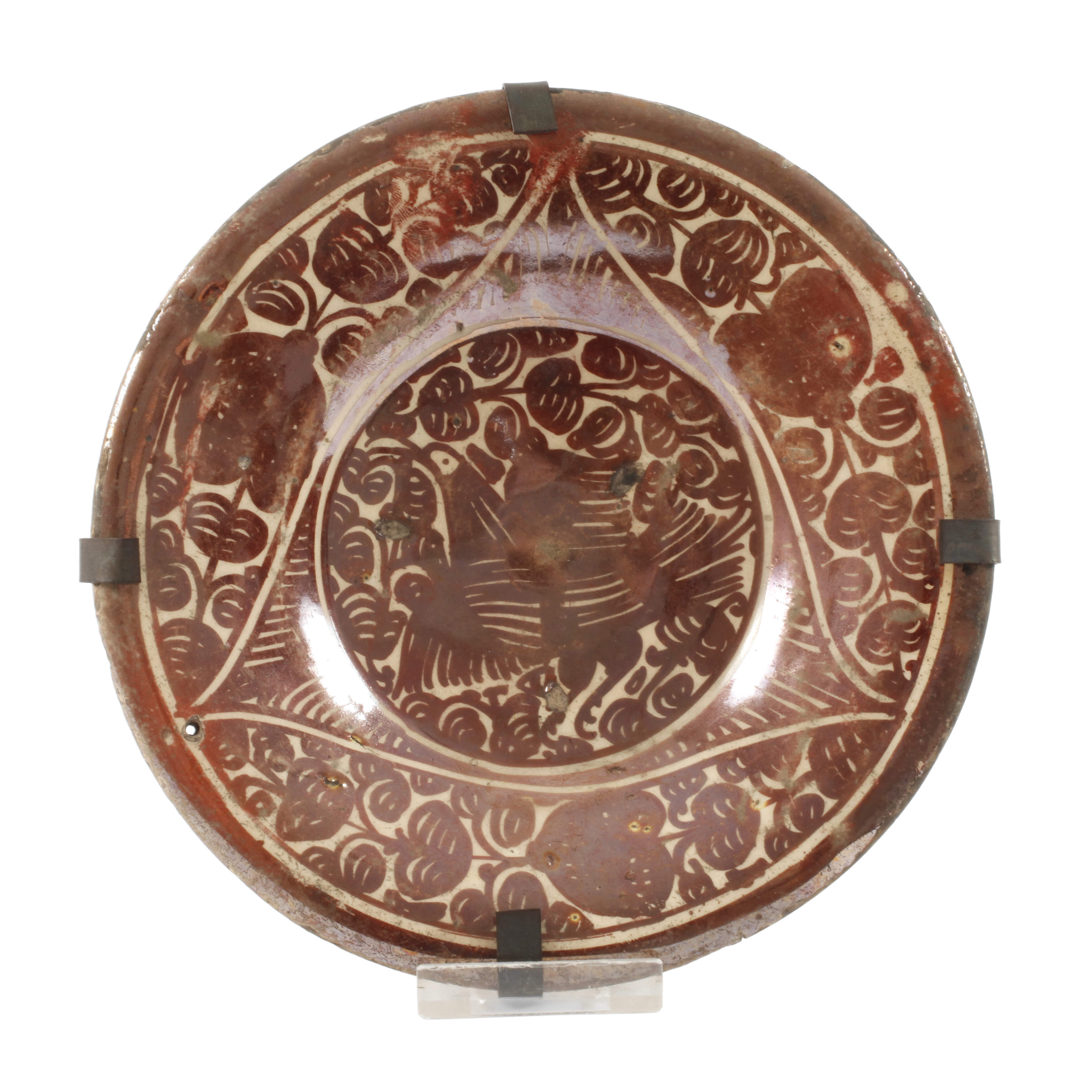 Spanischer Teller mit Lüsterglasur