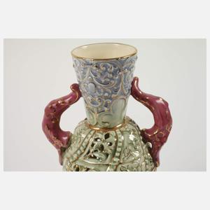 Zsolnay Pecs Ungarn Paar Vasen Historismus