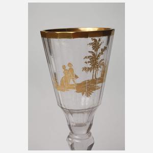 Drei barocke Stängelgläser