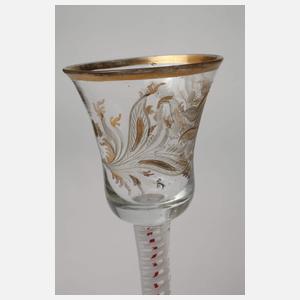 Drei barocke Stängelgläser