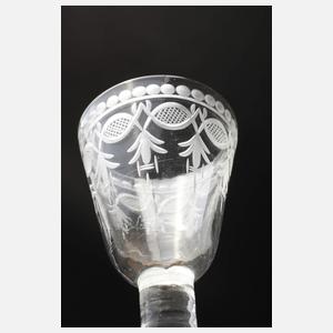 Drei barocke Stängelgläser