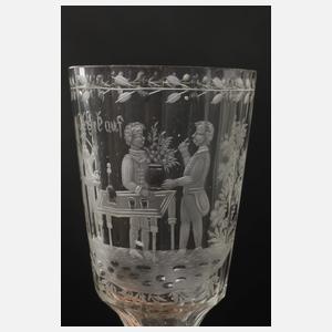 Drei barocke Pokalgläser