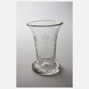 Vier barocke Branntweingläser