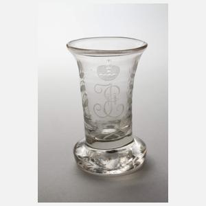 Vier barocke Branntweingläser