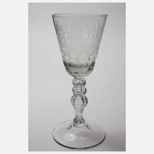 Feines barockes Pokalglas